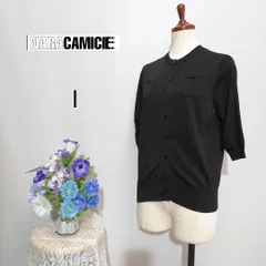 【送料無料】     ナラカミーチェ　極上美品　半袖カーディガン　Мサイズ　黒色系