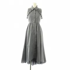 スナイデル SNIDEL 24AW イレヘムシャツワンピース ロング 00 ブルーグレー /DF ■OS