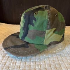 80s 90s 迷彩 コットン ベースボールキャップ ユースフリーサイズ