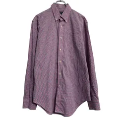 LAUREN RALPH LAUREN 長袖 チェックシャツ 16 XL～ ピンク グリーン ローレンラルフローレン ボタンダウン 古着卸 アメリカ仕入 a702-5818