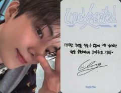 【中古】コレクションカード(男性) THE BOYZ/キュー(Q)/裏面グレー・印刷サイン・メッセージ入り/CD「Unexpected」(Photobook/Begin Ver.)封入セルフィーフォトカード