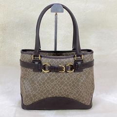 NINA RICCI ニナリッチ クロコ型押 ハンドバッグ ゴールド金具 上品 