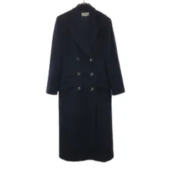 イヴサンローラン 90s ウール オールド ロングコート 38 ネイビー YVES SAINT LAURENT レディースのサムネイル