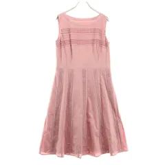 Laura Ashley ローラアシュレイ ノースリーブ ロングワンピース 11 ピンク系 レディース 古着