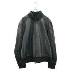 Neil Barrett ニールバレット レザージャケット ライダース XXS Neil Barrett (ニールバレット) Leather Front Sweatshirt Biker