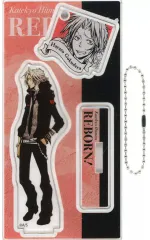 【中古】グッズセット 獄寺隼人 「家庭教師ヒットマンREBORN! アクリルフィギュア＆チャームコレクション 第1弾」