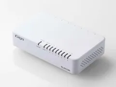 【新品・2営業日で発送】ELECOM エレコム Giga対応スイッチングHub／8ポート／プラスチック筐体／磁石付き／電源外付モデル／ホワイト