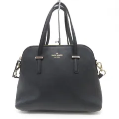 kate spade ケイトスペード レザー ショルダーバッグ ハンドバッグ ブラック ※中古