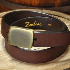 美品 ZODIAC ボックスバックル ベルト ゾディアック 本革 日本製 美品 ZODIAC ボックスバックル ベルト ゾディアック 本革 日本製