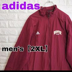 B85【adidas】フルジップ ナイロンジャケット【メンズ2XL】