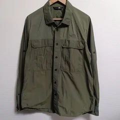 THE NORTH FACE ノースフェイス L/S Clad Shirt ロングスリーブ クラッドシャツ 長袖 カーキ XL 美品