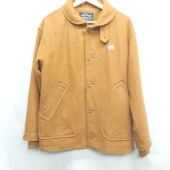 ■ ⊇ CUBE SUGAR キューブシュガー 長袖 コート　サイズM キャメル レディース E  【1410290064832】