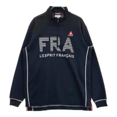 サイズ：L LE COQ GOLF ルコックゴルフ 2023年モデル ハーフジップ 長袖 Tシャツ  ブラック系 [240101465393] ゴルフウェア メンズ ストスト