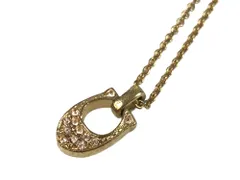 コーチ　COACH　ラインストーン　ホースシュー型　ネックレス　ゴールドカラー　送料無料