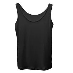 タンクトップ キャミソール レディース インナー 肌着 大きいサイズ ストレッチ さらさら ツルツル とろみ すっきり フィット Uネック 下着 黒 白 茶 緑 rr-004