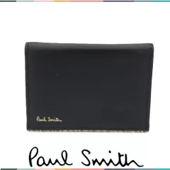 【国内正規品・未使用】ポールスミス Paul Smith 定期入れ パスケース ストライプポイント2 二つ折り 本革 レザー 若干訳あり ps4237