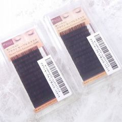 秋色 まつげエクステ ブラウン セーブ 12列SC0.15×13×2点セット