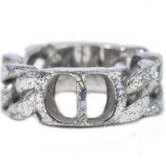 本物 ディオール DIOR CD アイコン リング 指輪 M 20号 925 シルバー アクセサリー ジュエリー 中古 【フォロー割】