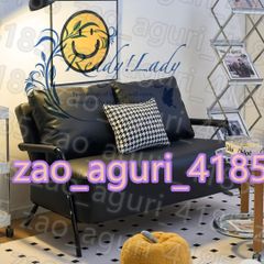 家具 極上ふっくらふかふかソファー コンパクトソファ ソファ レトロモダン 北欧 2人掛けソファ 3人掛けソファー (125cm [枕2個付き] 黑)
