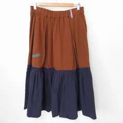 パーソンズ  PERSON'S ロングスカート ロゴ刺繍 フレア a912121ss