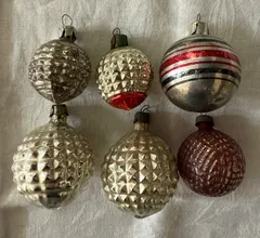 ヴィンテージ クリスマスオーナメント 丸型