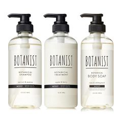 BOTANIST 보타니스트 샴푸 트리트먼트 바디 소프 3 점 세트 모이스트 × 모이스트