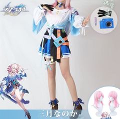 ブルアカ 猫塚ヒビキ アスナ トキ 応援隊 コスプレ衣装 ブルー