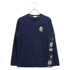 2024年最新】モンクレール Moncler メンズ Tシャツ トップス Navy Logo ...