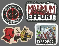 【中古】シール・ステッカー G ダイカットステッカーセット(4枚組) 「Happyくじ MARVEL『デッドプール＆ウルヴァリン』」 H賞