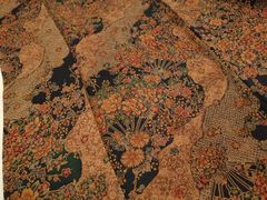 平和屋本店□極上 こぎん刺し 八寸名古屋帯 綿 市松吉祥文 逸品4s427  