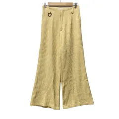 YOHEI OHNO(ヨウヘイオオノ) パンツ サイズ36 S レディース美品  - ライトベージュ ハイウエスト/綿65％×麻35％/裾フレアのサムネイル