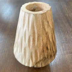『Vase brown Color』　木製　マンゴーウッド　花瓶　フラワーベース　アジアンリゾート　雑貨