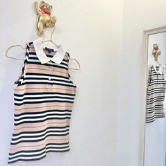 【美品】バーバリーロンドン　定番ストライプ