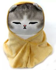[중고] 봉제 인형 싸여 냥코 (주황색) BIG 봉제 인형 [mofusand]