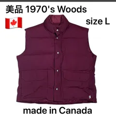 美品 定価25，300円 WOODS DOWN VEST ウッズ ダウンベスト SIZE L リサイクルダウン フィールドベスト アンティークゴールド 2025年最新woods ダウンベストの人気アイテム - メルカリ