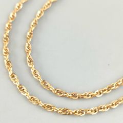18金 K18 チェーンデザインネックレス レディース 7.14g 40.5㎝ C285