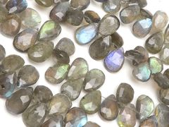 マーキスカット ブラックオパール7mm~12mm1/4連ビーズ 連材 宝石質 