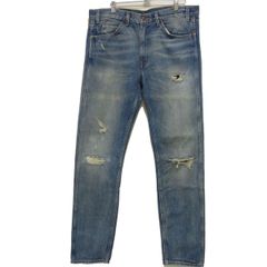 美品 定価27500円☆LEVI'S VINTAGE CLOTHING 606 1969年モデル スリムフィット ジーンズ デニム オレンジタブ USED加工 TALONジップ