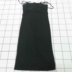 ◇ Θ natural couture バックスリット キャミソール 膝下丈 ワンピース ブラック系 レディース E  【1508270009888】のサムネイル