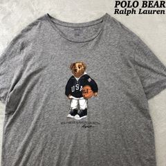 POLO Ralph Lauren プリントTシャツ POLO BEAR ポロベア バスケットボール XL 半袖カットソー ショートスリーブ グレー ポロラルフローレン
