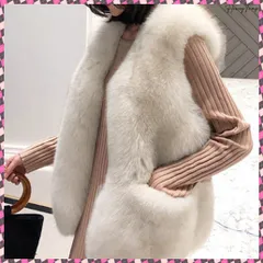 送料無料 エコファーベスト ファージレ 体型カバー レディース ふわふわ フェイクファーコート ノースリーブ ファージャケット おしゃれ 秋冬アウター 暖かい中綿 裏地付き ボアベスト 着やせ オフィスカジュアル ファーアウター韓国