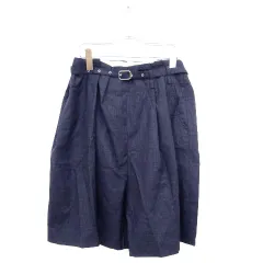 スタニングルアー STUNNING LURE パンツ キュロット グレンチェック ウール 0 グレー ☆LEK☆ /nn0603