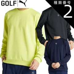 種類2：プーマブラック（01）/M プーマ ゴルフサークルキャット ダブルニット クルーネック トップスメンズ ゴルフウェア「PUMA GOLF 630419」DRYCELL、Silento Coating、SWING MOTION、HOT BAG2024年秋