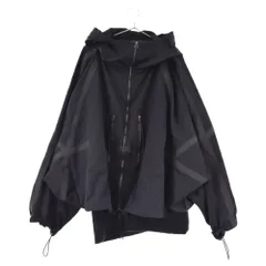 Graphpaper (グラフペーパー) 22AW×SOUMO Parachute Hooded Jacket 022-SJ-001-GP ジップアップ フーデット ジャケット ブラックのサムネイル