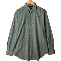 古着 ラルフローレン Ralph Lauren REGENT CLASSIC FIT 長袖 ワイドカラー コットンチェックシャツ メンズL相当/eaa584980