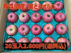 【家庭用】青森県産★葉とらずふじ20玉入★りんご小玉