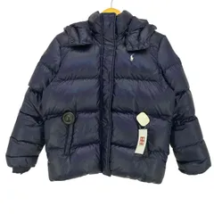 ポロラルフローレン POLO RALPH LAUREN 現行タグ ポニー刺繍 比翼ジップ フーデット ダウンジャケット レディース  XL(16)のサムネイル