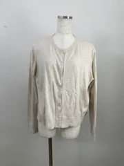 H&M エイチアンドエム XL レディース 長袖カーディガン 薄手 ベージュ 20250620-0003