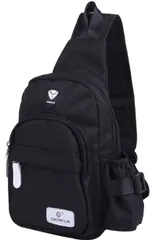 [tomtask] [トムタスク] ボディバッグ レディース 斜め掛け ワンショルダー カジュアル バッグ ペットボトル収納 散歩 ワンショルダーリュック ワンショルダーバッグ お散歩バッグ きれいめ ブラック [ブラック]