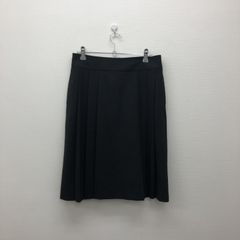 【LANDS`END】ランズエンド 　ブラック　黒　スカート　レディース　ひざ丈　オフィス　シンプル　
